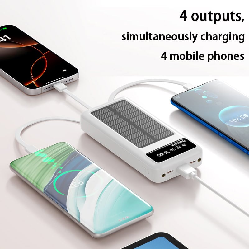 4 phone charging solar power bank camping ireland