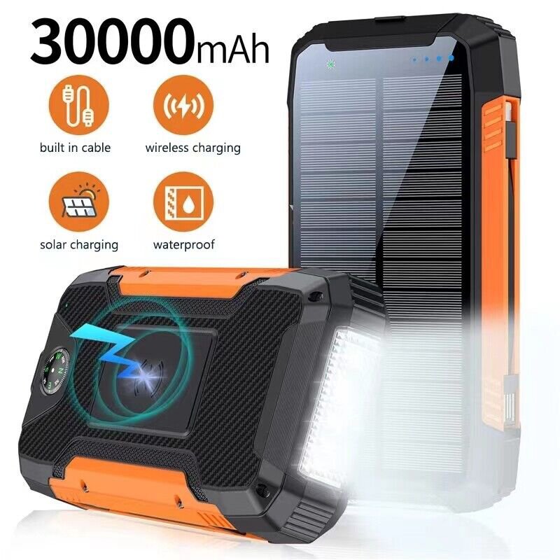 Solar Power Bank 30000 mah 7