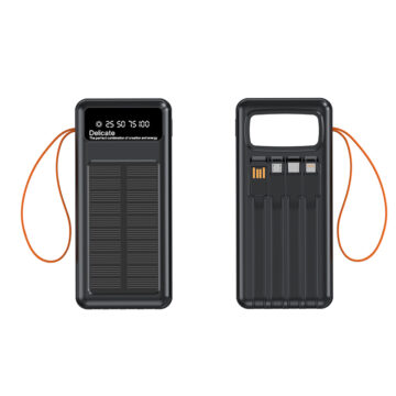 Camping power bank ireland 50kmah from front and back