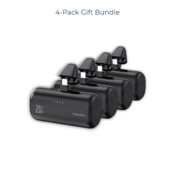 4 pack bundle of mini power banks ireland