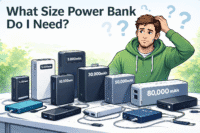 what size power bank to buy cartoon image