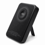 Wireless power bank with magnetic charging pad for portable use in Ireland.