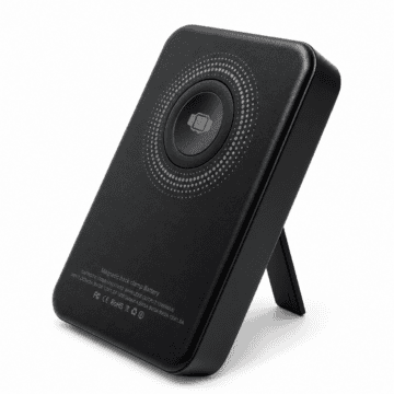 Wireless power bank with magnetic charging pad for portable use in Ireland.
